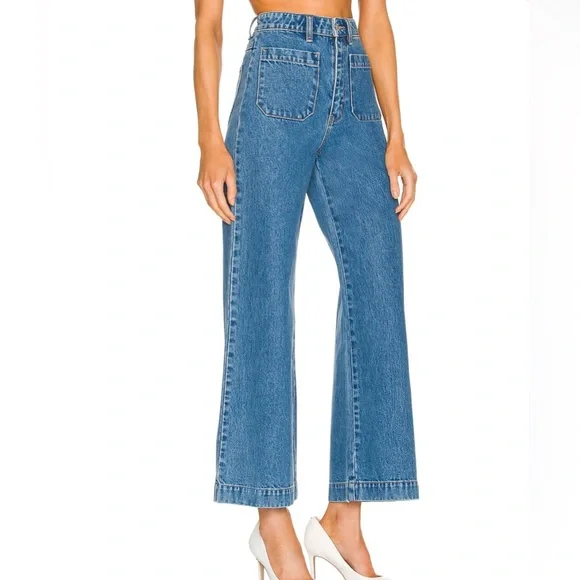 ROLLA’S Sailor High Rise Wide Leg Jeans | Med Blue | Size 24 - Picture 7 of 7